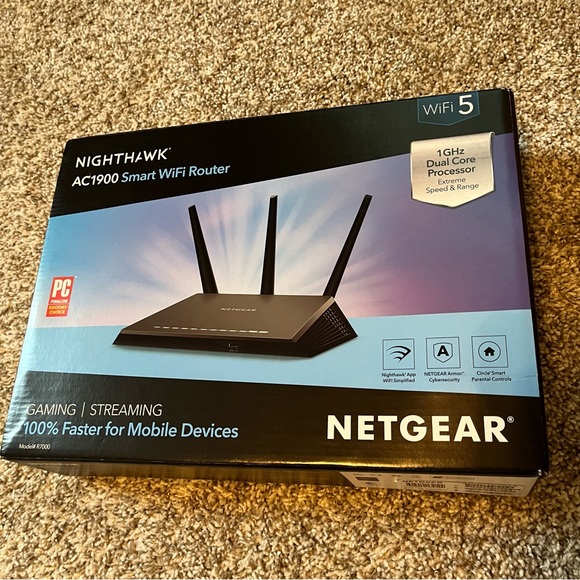 netgear Other - Netgear Nighthawk A1900 R7000 Dual-Band Wi-Fi Router – Open Box, Unused
